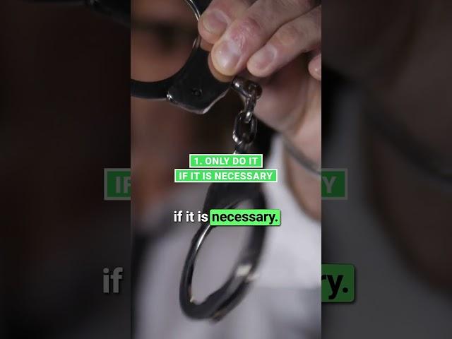 Using Handcuffs - a quick summary | #securityguard #security #shorts #handcuffs