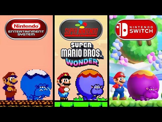 Super Mario Bros. Wonder - NES vs SNES vs Switch