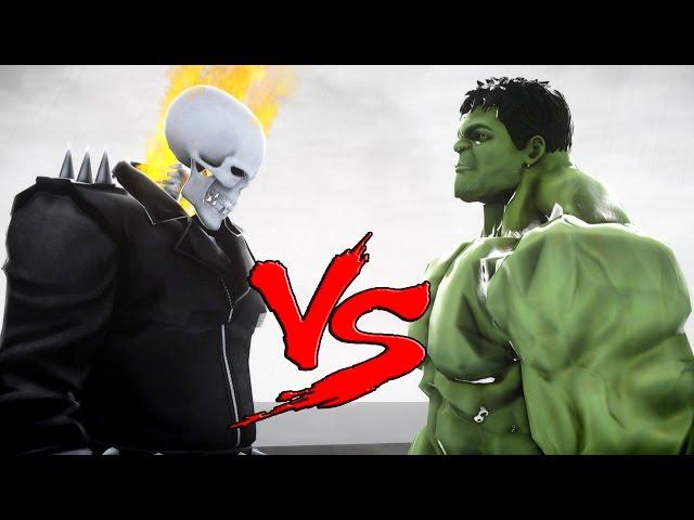 THE INCREDIBLE HULK VS GHOST RIDER - EPIC BATTLE