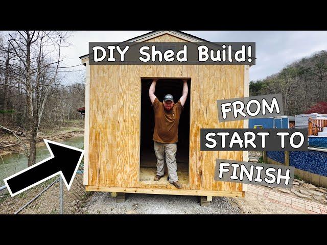 HOW TO Build A 10X16 Storage Shed! Every step you need! Full Build!