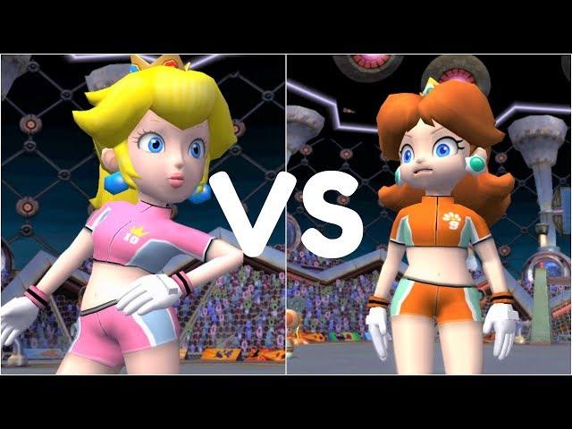 Super Mario Strikers - Peach vs Daisy - GameCube Gameplay (720p60fps)