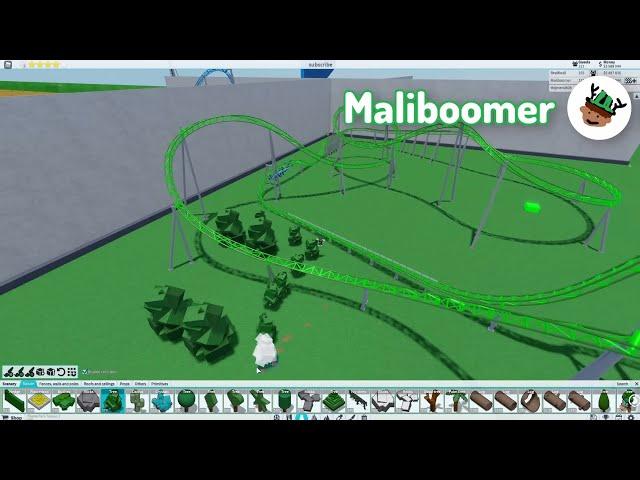 Only Using ONE COLOR in Theme Park Tycoon 2!