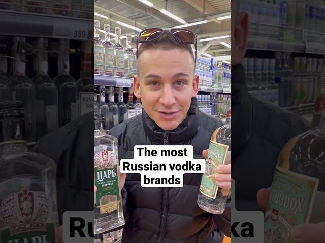 The most Russian vodka brands I could find