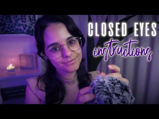 ASMR EYES CLOSED Follow my instructions  w/ GUIDED IMAGERY for SLEEP