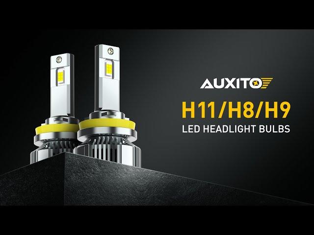 AUXITO 2023 Newest H11 H8 H9 LED Headlight Bulbs 120W 24000 Lumens 700% Brighter 6500K Cool White