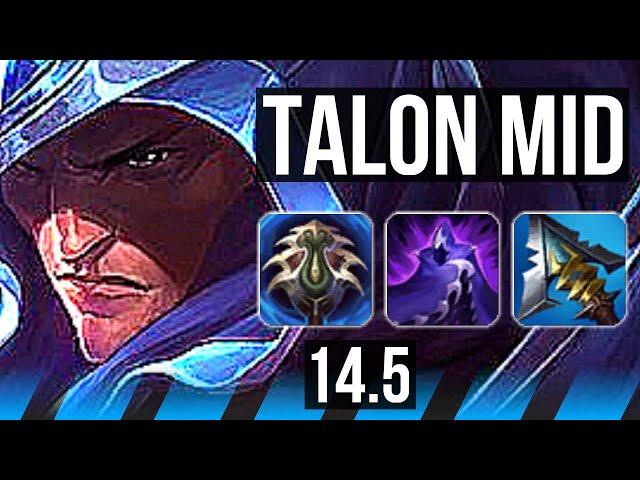 TALON vs YASUO (MID) | Comeback, 500+ games, Dominating | BR Challenger | 14.5