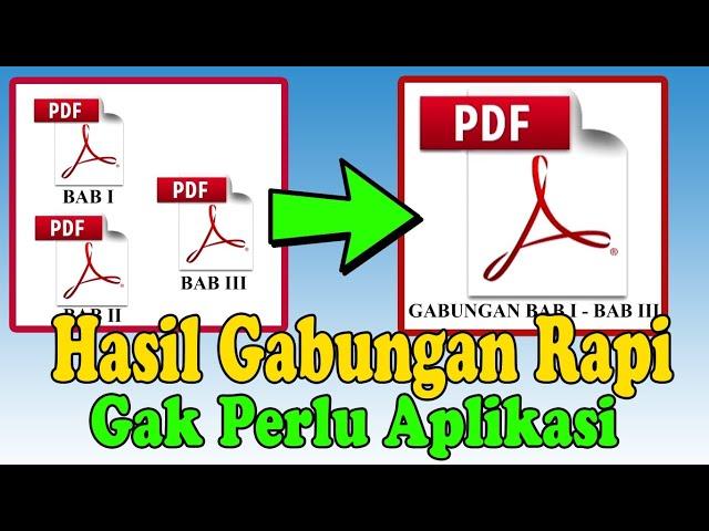 Cara Menggabungkan Beberapa Pdf Menjadi 1 File - Hadicun