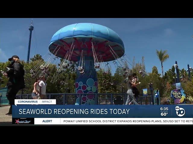 SeaWorld reopening rides today