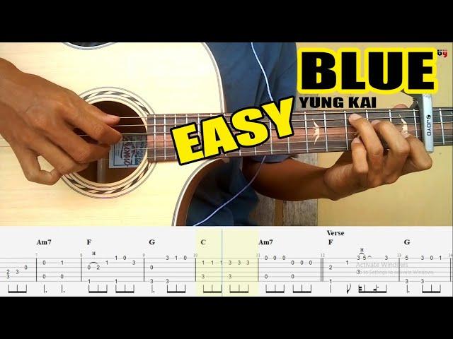 Blue (Yung Kai) Fingerstyle Guitar Easy  + TAB