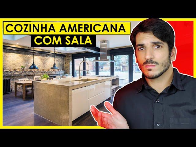 10 DICAS SIMPLES PARA FAZER SALA INTEGRADA COM COZINHA - COZINHA AMERICANA