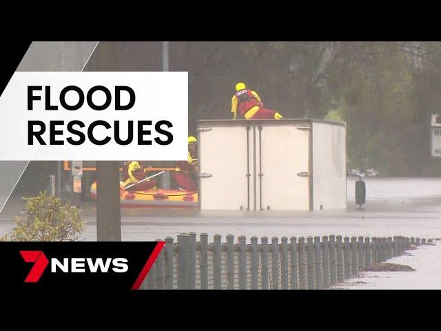 Frantic rescues, homes swamped in South East Queensland flood emergency | 7 News Australia