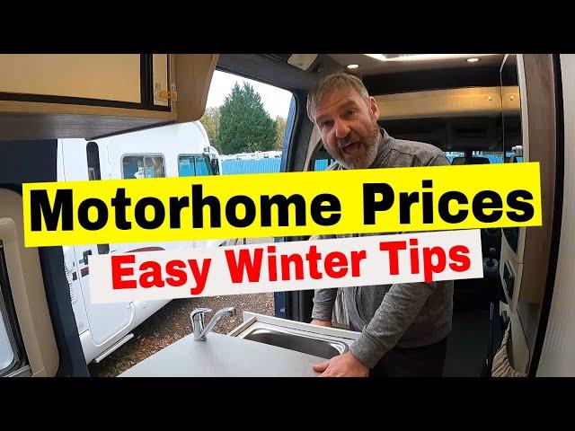 Motorhome Prices, Tips And A Load Of Rubbish