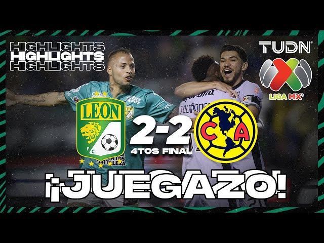 HIGHLIGHTS | León 2-2 América |  4tos Final - AP2023 | TUDN