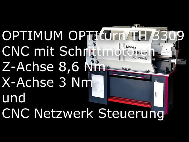 CNC Optimum OPTIdrill lathe with housing TH3309