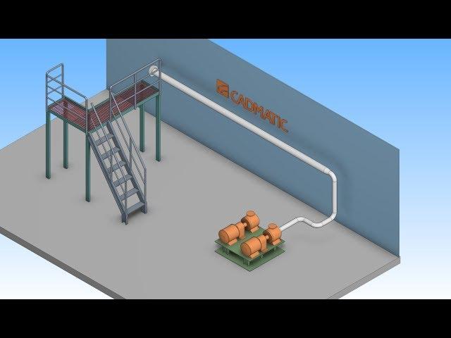 Pipeline 01 | Routing using axial directions and named reference planes | CADMATIC academy