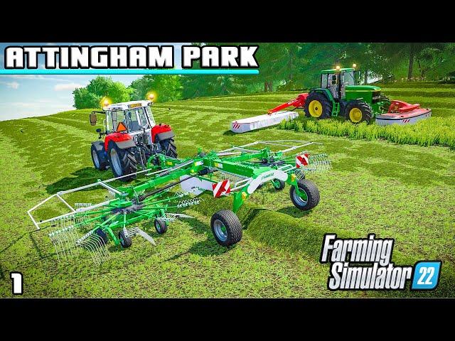 WELCOME TO THE FARM! | Attingham Park CO-OP | Farming Simulator 22 - Episode 1