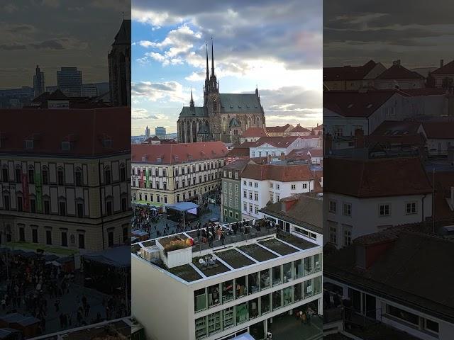 Brno city top view from Old Town Hall