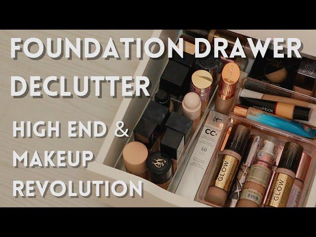 Decluttering My High End Foundations & more | Dive deep into my Makeup Collection & Declutter Series