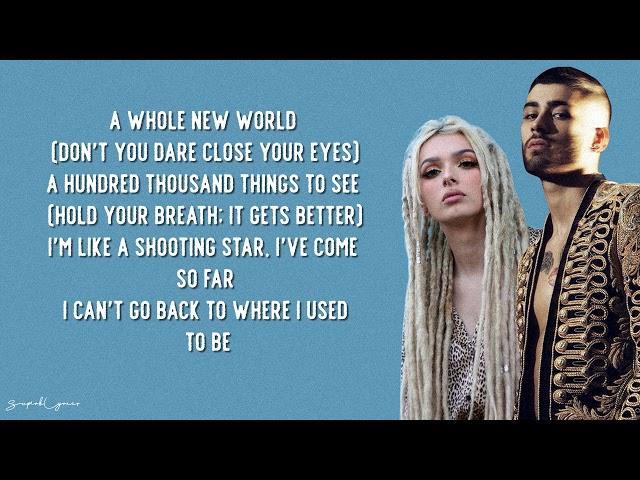 ZAYN, Zhavia Ward - A Whole New World (Lyrics)