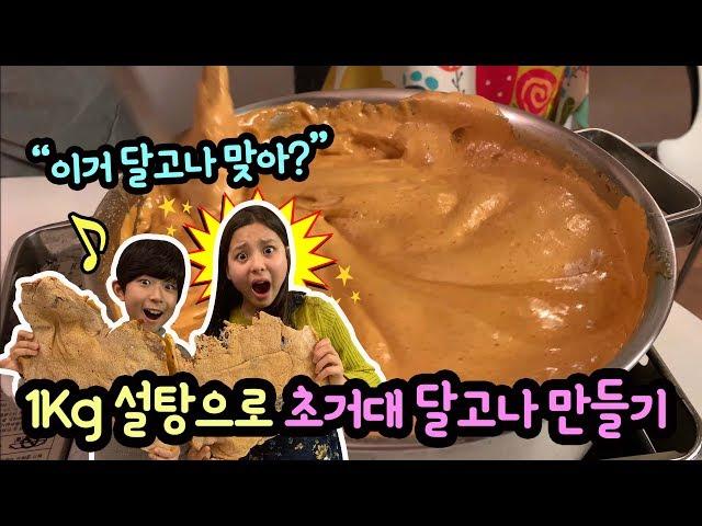 1Kg 설탕으로 초거대 달고나 만들기 꿀잼 feat. 김소피야 (근데, 이거 추억의 달고나 맞나요?) | 소피야  София | 마이린 TV