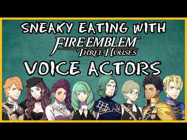Sneaky Eating Challenge with the Voice Actors of Fire Emblem Three Houses | CASUAL MODE