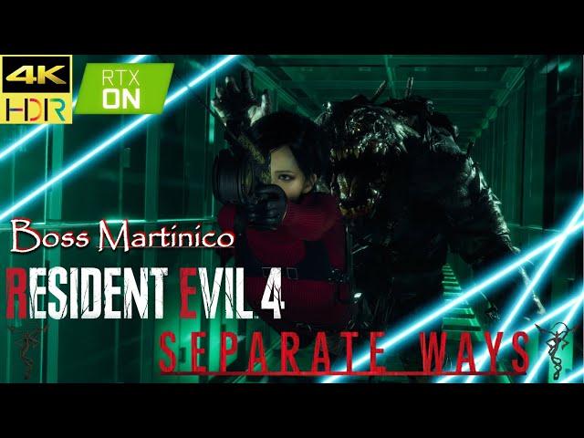 Martinico Boss battle - | 4K HDR |Resident Evil 4 Remake Separate Ways