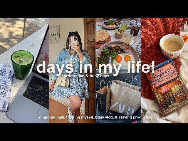 life diaries️ cozy september days, treating myself, shopping haul, staying motivated, & bday vlog!