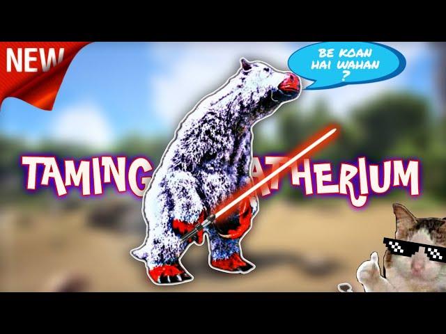 How to tame megatherium successfully in : ark mobile : #29 #arksurvivalevloved #arkfunny