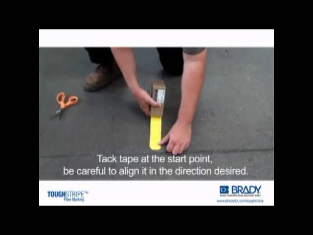 Нанесение и снятие ленты ToughStripe™ (ЮНИТ МАРК ПРО)