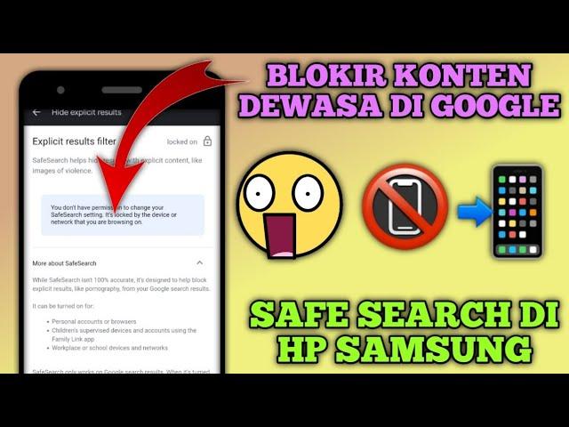 Cara Blokir Konten Dewasa di Google Samsung