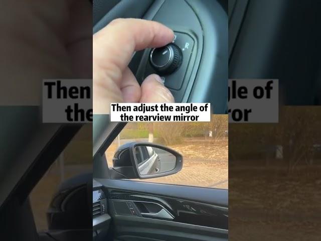 99% of people don't know! Side mirror hidden tricks!#car #driving #shorts #tutorial #tips