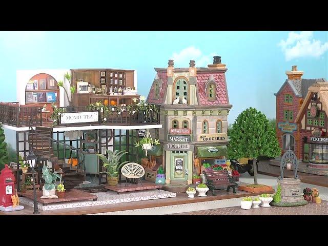 Momo Tea Shop Miniature Dollhouse DIY Miniature Crafts #miniature #diy #crafts