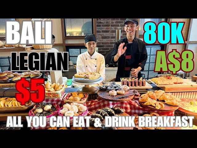 Bali $5 All You Can Eat Buffet Breakfast, Best Food Review Vlog 2024