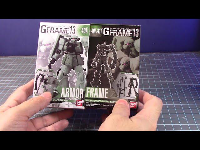 *GundamModels* G-Frame MS-06F-2 Zaku 2 F2 - unboxing and review