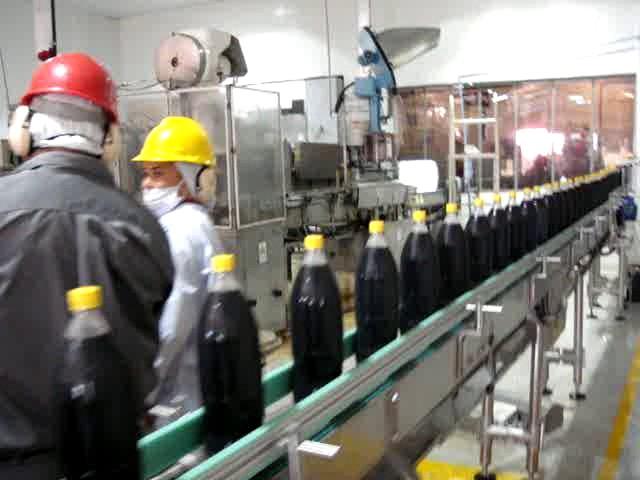 Coca cola filling line in Bolivia