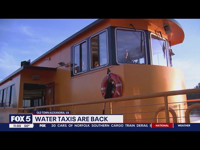 Water taxis return to Potomac River in DC area | FOX 5 DC