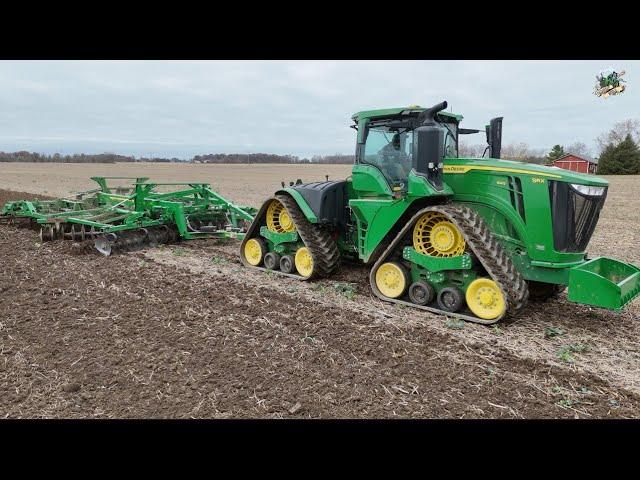 Ripping Fields & Flying Drones | John Deere 9RX 640 Tractor & 2730 Disk Ripper