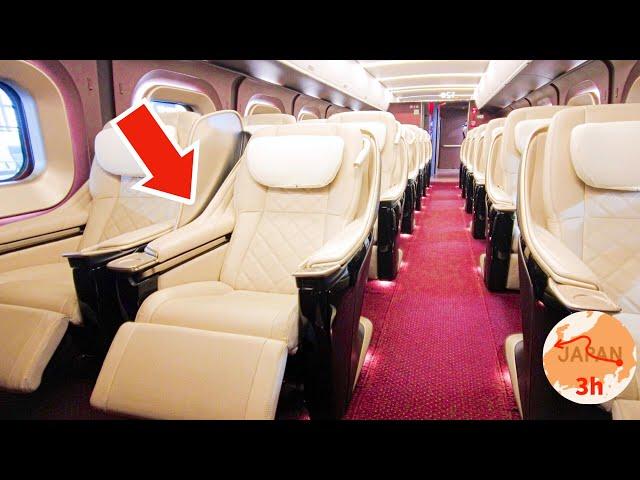 Japan’s Most Expensive Bullet Train  Only 18 Auto-Reclining FIRST CLASS Seats on the Shinkansen