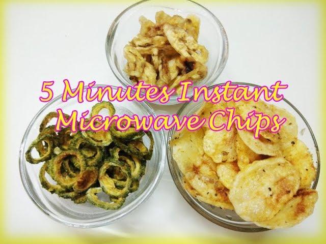 5 minutes microwave chips || Microwave Hacks || How to Make Crispy Chips at Home by Food Hub (Part1)