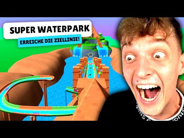 ich spiele NEUE WASSER RUTSCHEN MAP in STUMBLE GUYS!  (UPDATE)