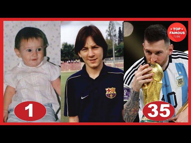 Lionel Messi Transformation ⭐ From 1 To 35 Years Old