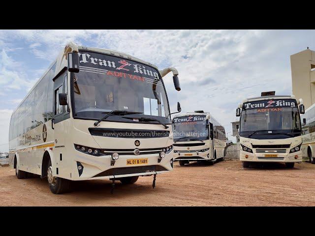 Prakash Vega AC Sleeper Bus TranzKing Travels Ashok Leyland Premium Luxury Bus Interiors & Exteriors