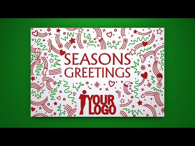 Animated Christmas Card Template - Illustrated Xmas Card