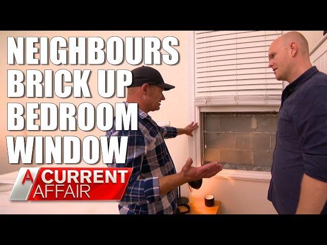 Man living in ‘cupboard’ after neighbours wall up window | A Current Affair Australia