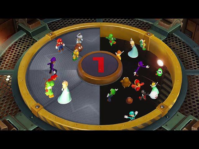 Super Mario Party Minigames - Mario Vs Luigi Vs Donkey Kong Vs Bowser Jr. (Master Difficulty)