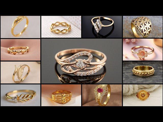 Latest Gold Rings Design For Women 2024 || Gold Ring design || 2 gram gold ring for women ||