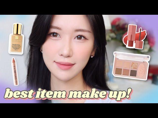 GRWM)최애 BEST템만 사용해서자연스럽게 세련된 착붙 메이크업 같이 준비해요!/파워지성피부/가을뮤트톤/로맨틱민서