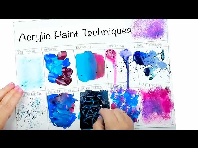 ACRYLIC PAINT TECHNIQUES for Beginners