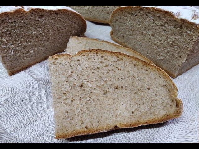 ПШЕНИЧНО-РЖАНОЙ ДРОЖЖЕВОЙ ХЛЕБ на заварной основе/Wheat-rye bread/Tritika-sekala pano