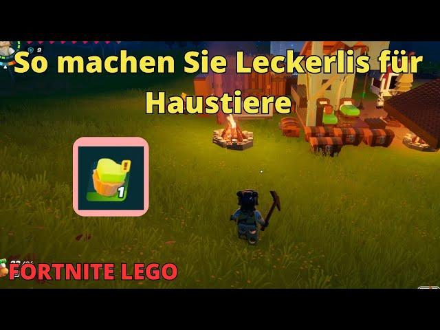 TUTORIAL SO ERHALTEN SIE TIER-LECKEREIEN Fortnite LEGO Holen Sie sich Mais, Tier-Leckerli